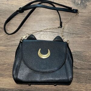 Sailor Moon (pleather) bag w/ gold accents